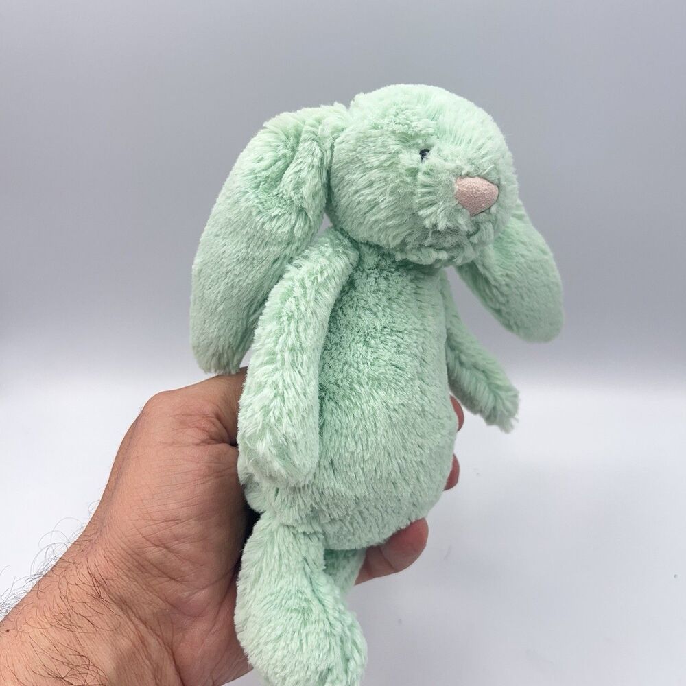 Jellycat Green (Mint?) Bunny Rabbit - Retired, Small size - Picture 8 of 9
